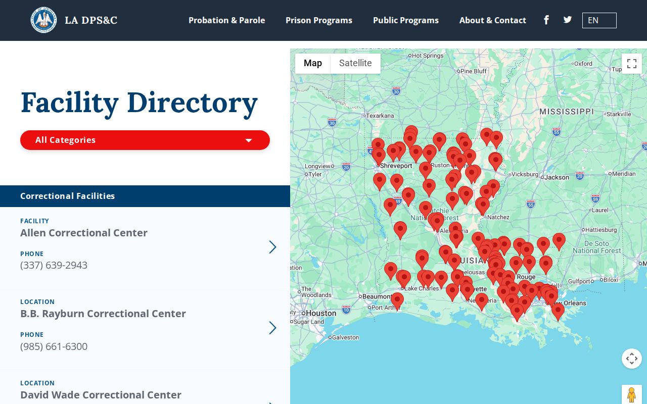 Tensas Parish Detention Center release path and transitional work designation